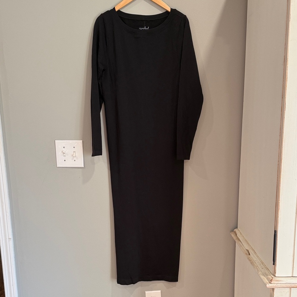 Isabel Maternity by Ingrid & Isabel Elegant Black Long Sleeve Dress